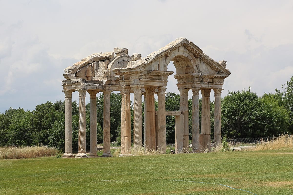 The Tetrapylon gate at Aphrodisias Ancient City