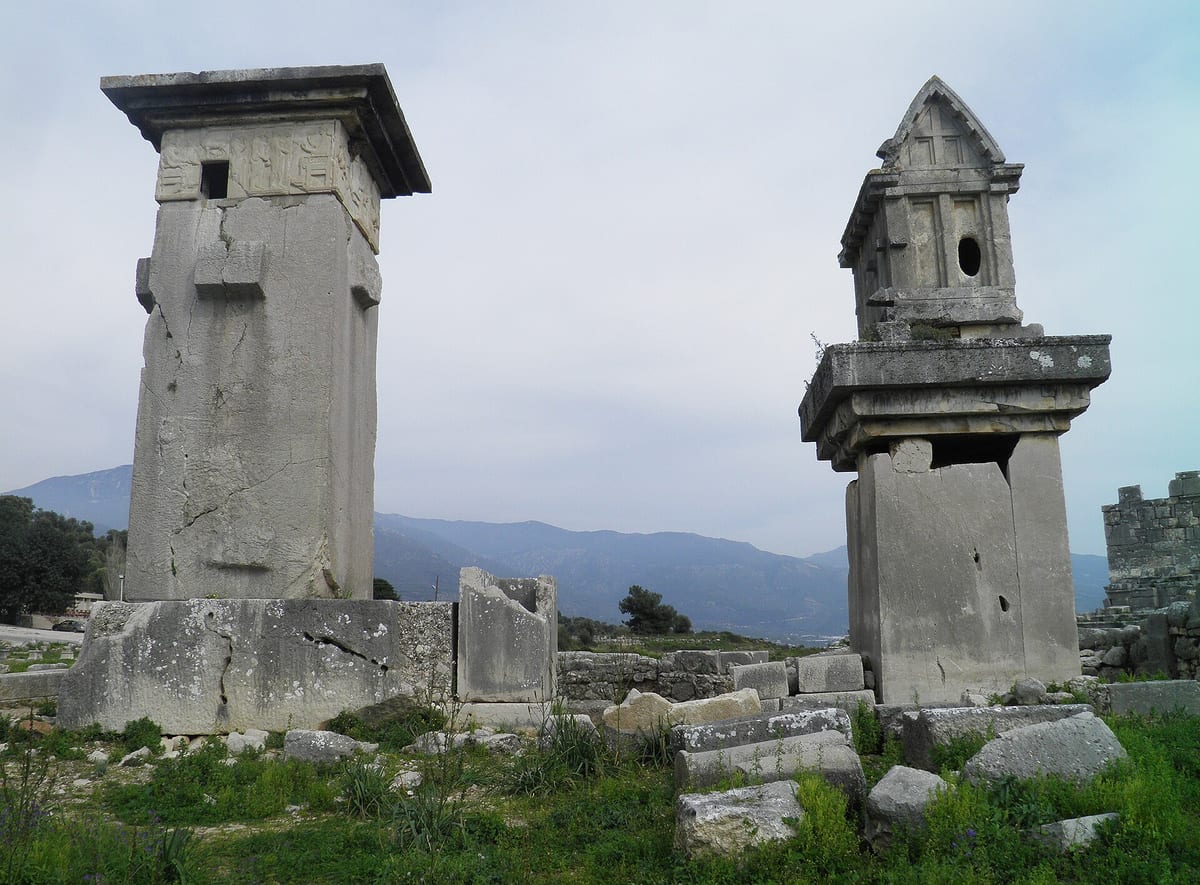 Lycian monumental tombs at Xanthos Ancient City
