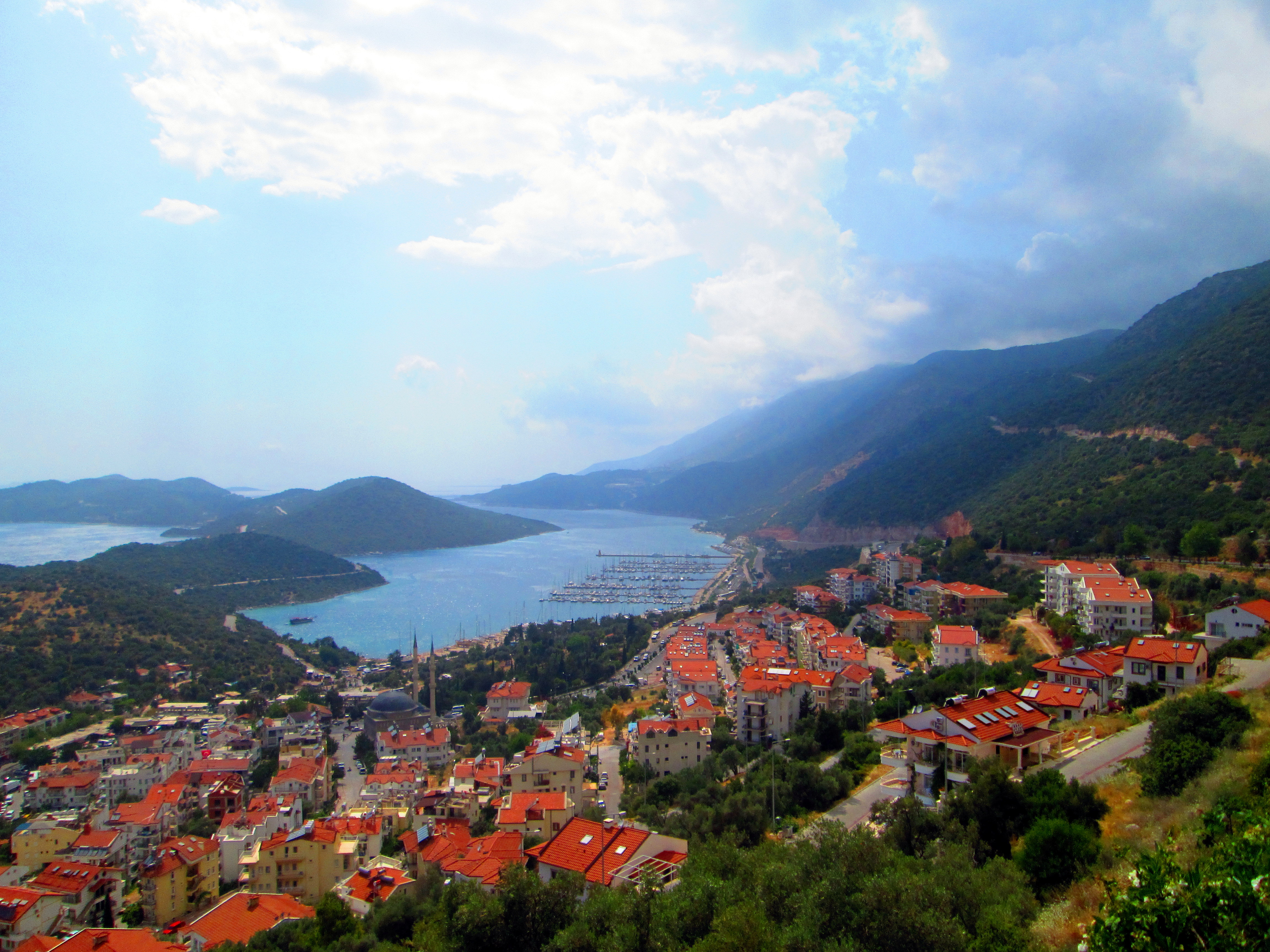 Kaş - Quiet harbor town with diving, Lycian ruins, and views to Greek Meis island